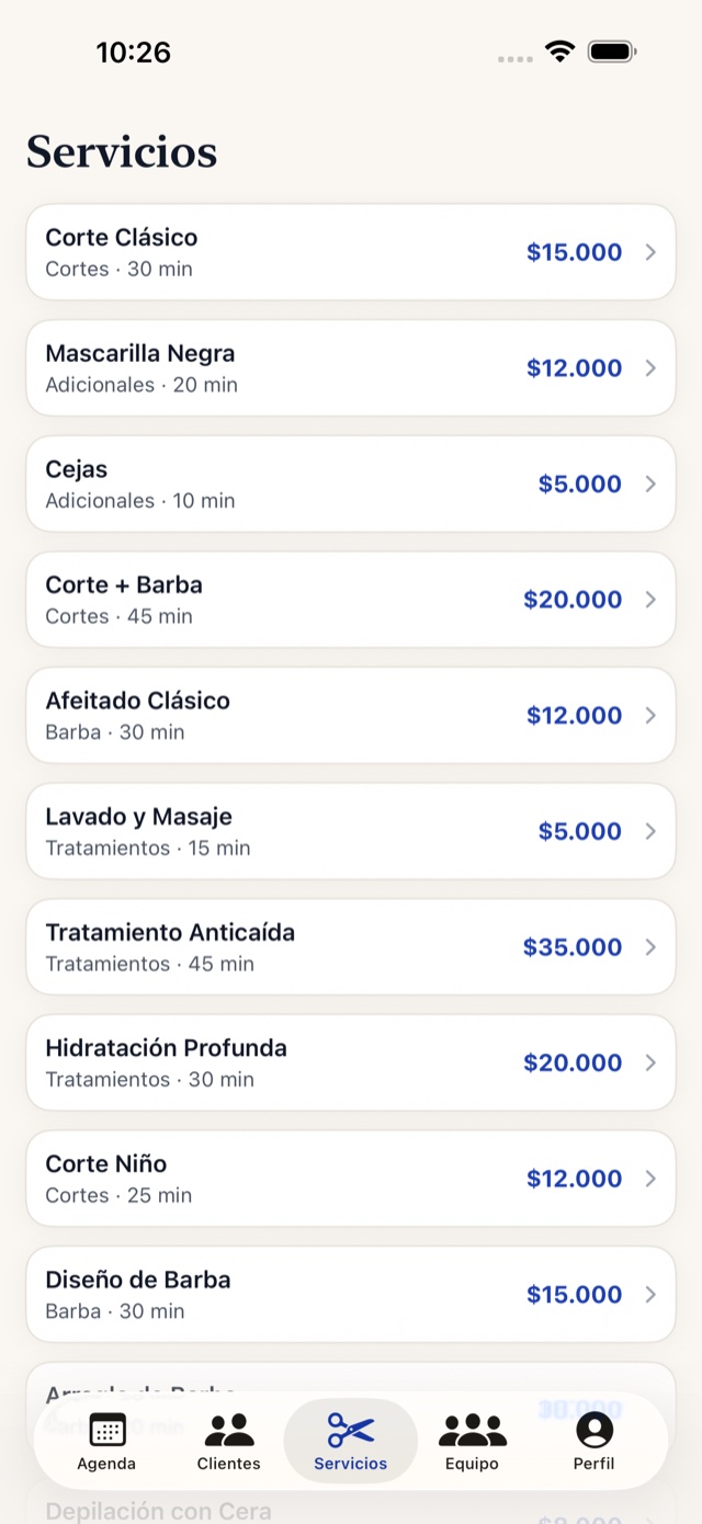App iOS de TurnosPro