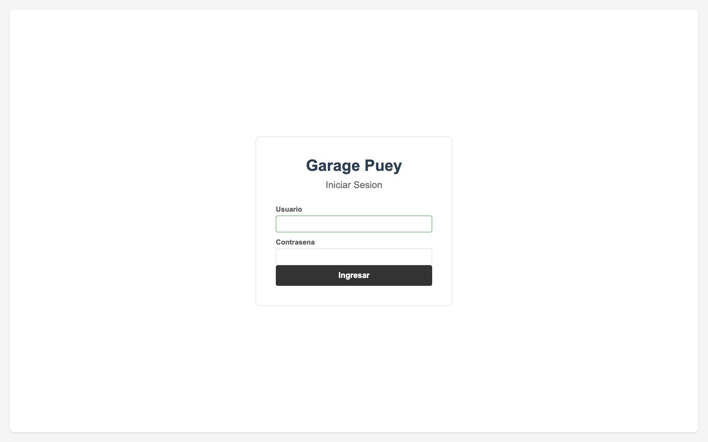 Garage Pueyrredón en desktop
