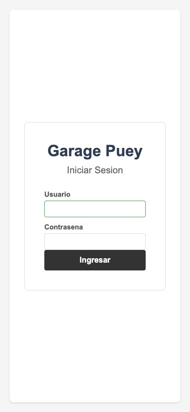 Garage Pueyrredón en mobile