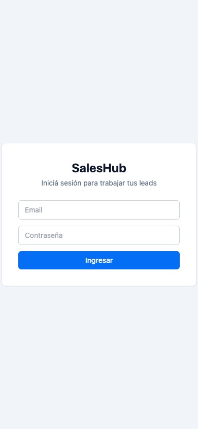 SalesHub en mobile